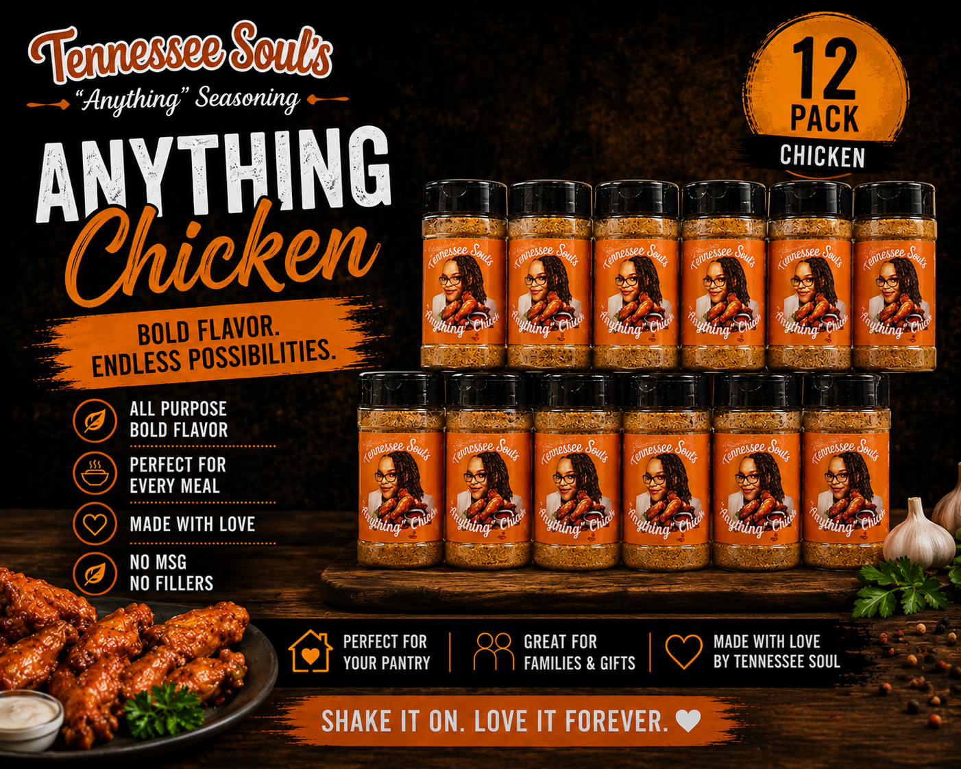 CASE "Anything" 12 Pack Chicken Bundle.