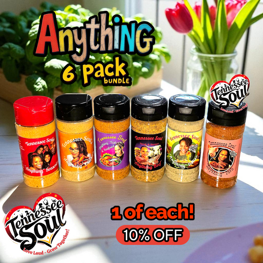 "ANYTHING" 6 PACK VARIETY(1 OF EACH)