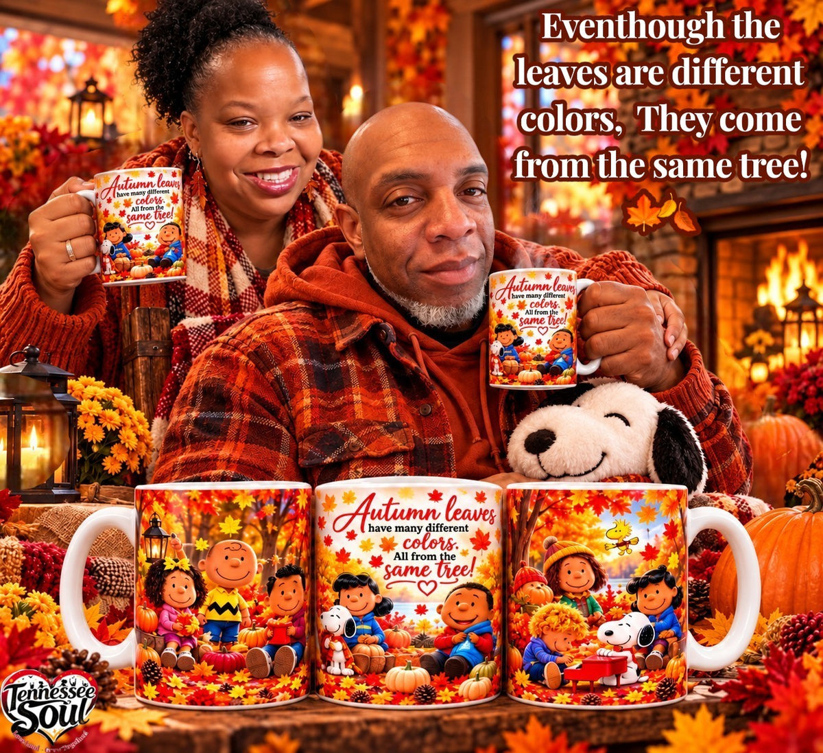 "2026" Autumn Leaves- Friendship & Unity 15 oz Coffee Mug