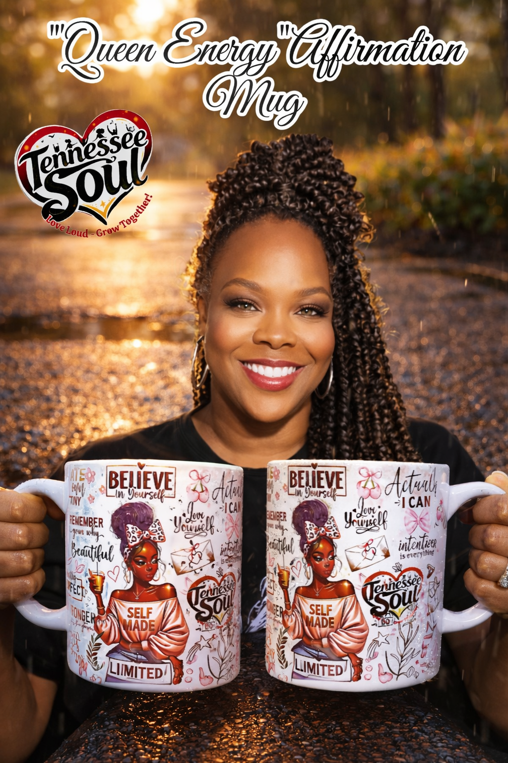 "2026" Tennessee Soul “Queen Energy” Affirmation Mug 👑(1 mug)