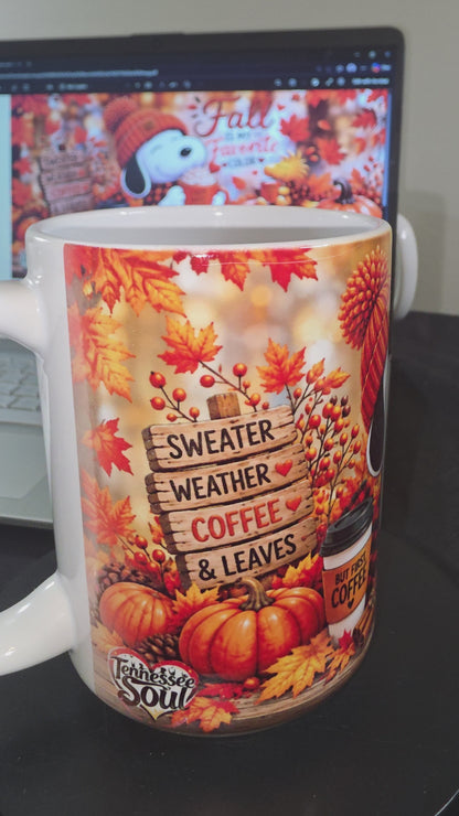 "2026" Cozy Fall Vibes 15 oz Mug!