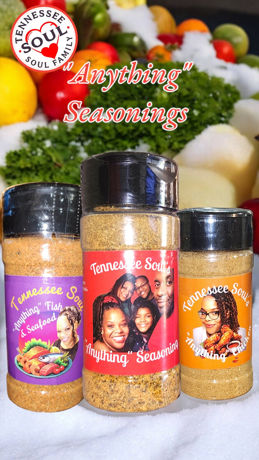 "Anything" Seasonings Variety 12 Pack Bundle Pack.